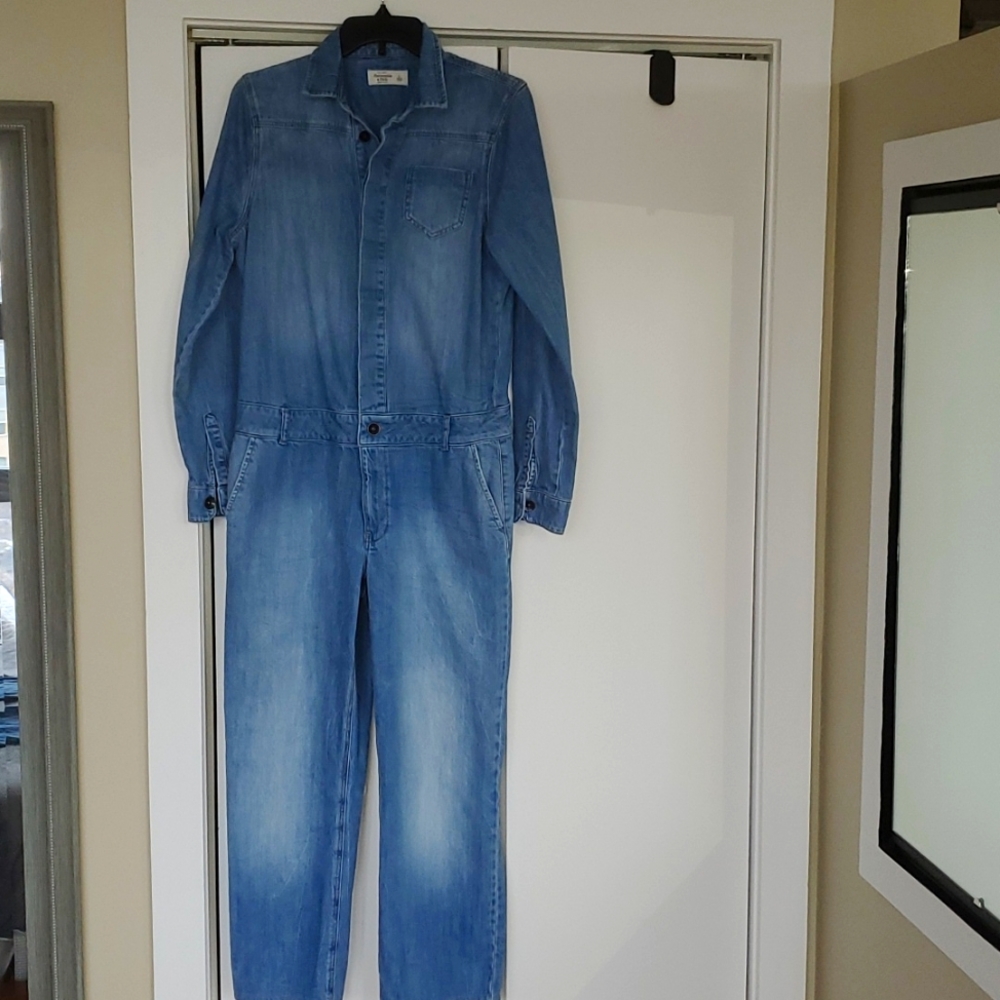 Abercrombie & Fitch Denim Jumpsuit